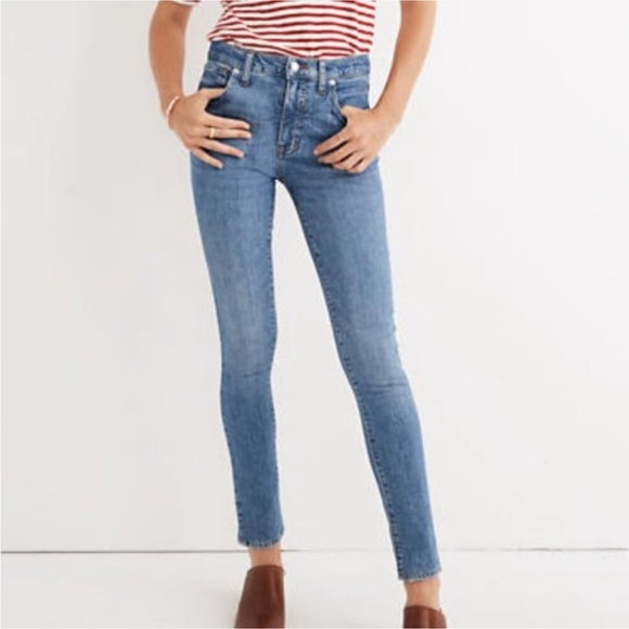 NWT Madewell Petite 9" Mid-Rise Skinny Jeans in Comfort Stretch: Eco Edition - Picture 2 of 3